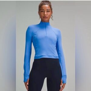Lululemon Cropped Half Zip Long Sleeve